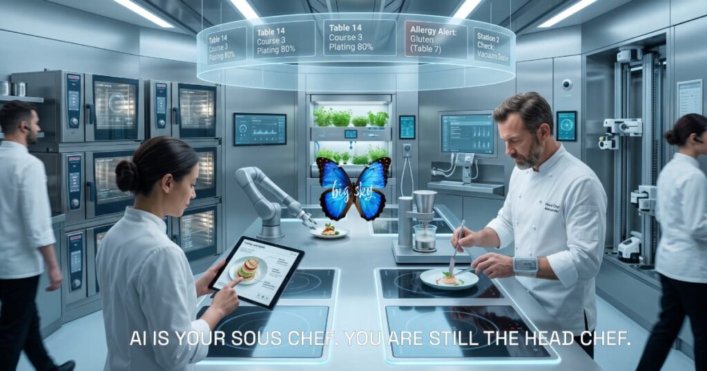 chef in kitchen